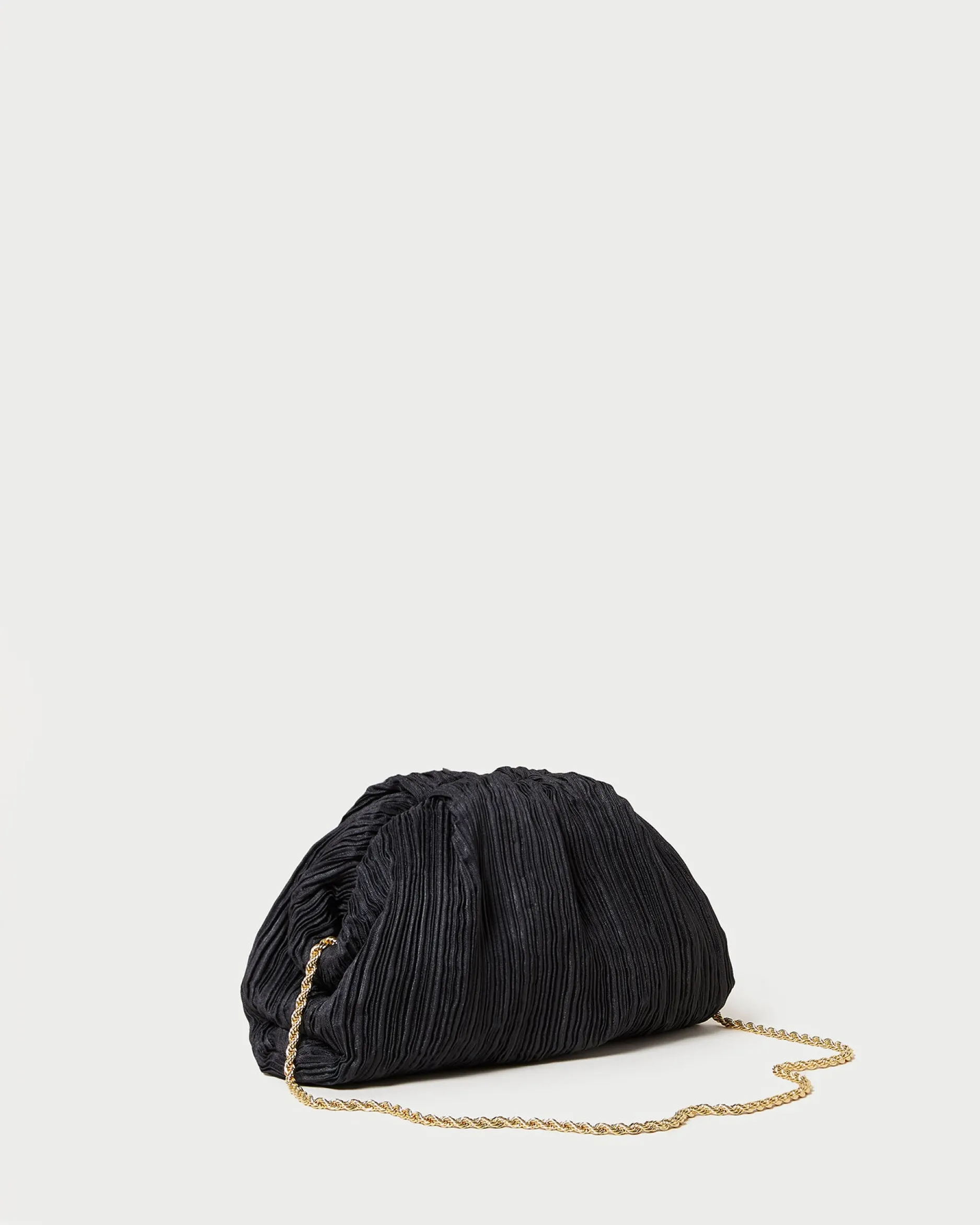 Loeffler Randall Bailey Blue Floral Pleated Clutch