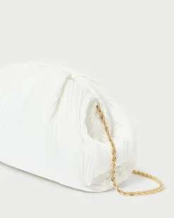 Loeffler Randall Bailey Blue Floral Pleated Clutch
