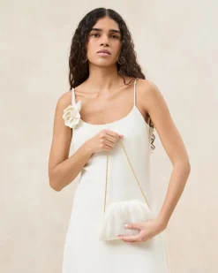 Loeffler Randall Bailey Blush/Crystal Dome Clutch
