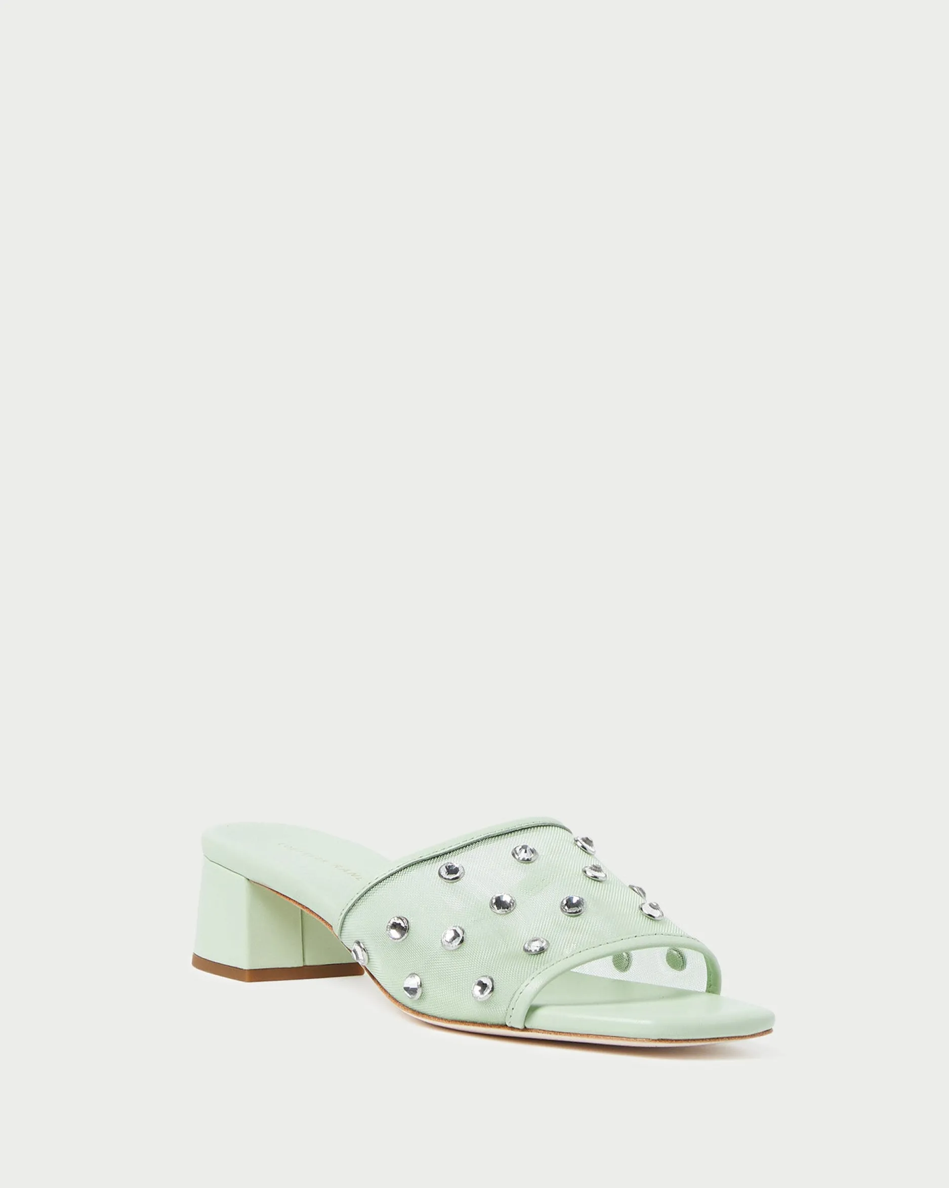 Loeffler Randall Brooke Caramel/Crystal Mesh Mule