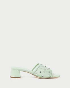 Loeffler Randall Brooke Caramel/Crystal Mesh Mule