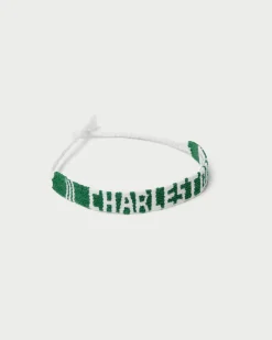 Loeffler Randall Green/White 'Charleston' Bracelet
