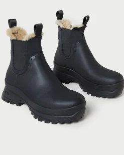Loeffler Randall Tara Black Shearling-Lined Boot