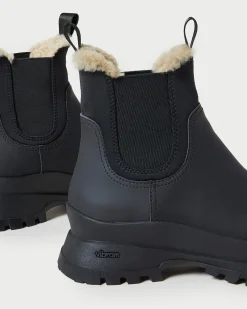 Loeffler Randall Tara Black Shearling-Lined Boot