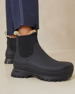 Loeffler Randall Tara Black Shearling-Lined Boot