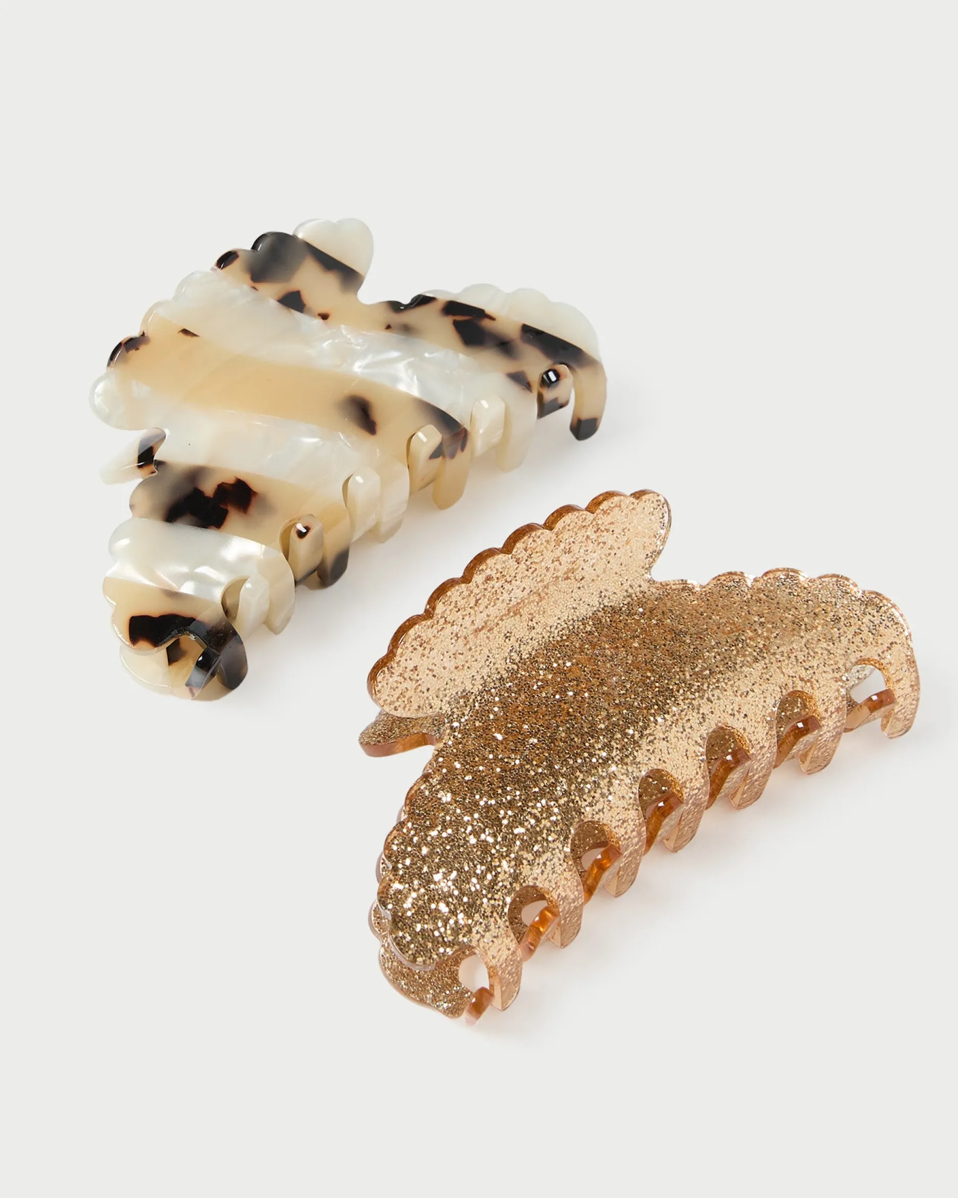 Loeffler Randall Yuri Champagne/Tortoise Clip Set