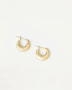 Loeffler Randall Adeline Gold Mini Dome Hoop Earring
