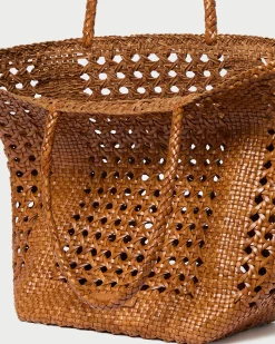 Loeffler Randall Angelo Timber Woven Leather Tote