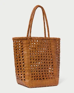 Loeffler Randall Angelo Timber Woven Leather Tote