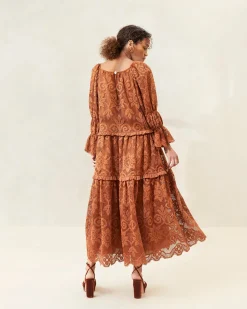 Loeffler Randall Antoinette Tiered Lace Dress