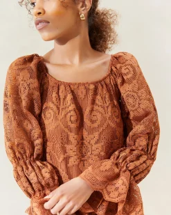 Loeffler Randall Antoinette Tiered Lace Dress