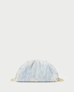 Loeffler Randall Bailey Blue/Crystal Dome Clutch