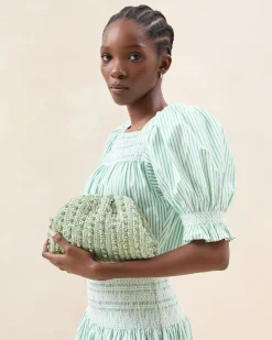 Loeffler Randall Bailey /Crystal Dome Clutch