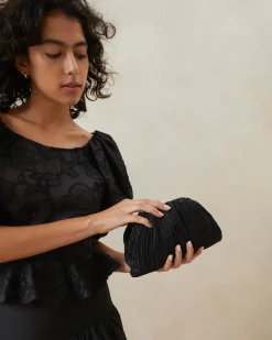 Loeffler Randall Bailey Pleated Dome Clutch