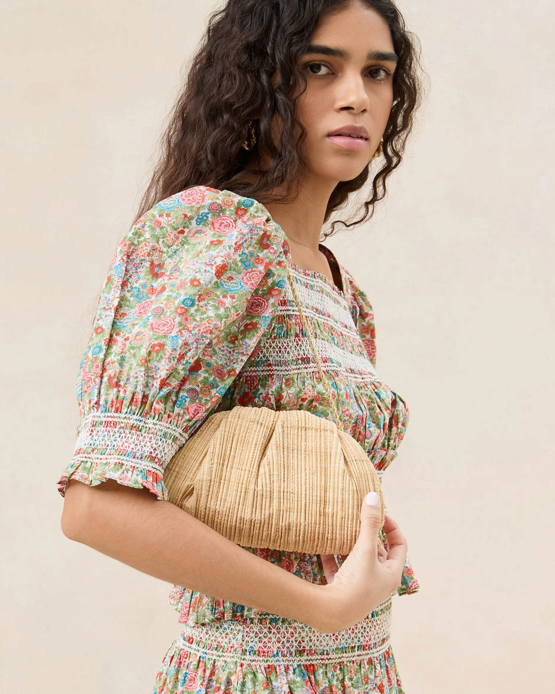Loeffler Randall Bailey Pleated Dome Clutch