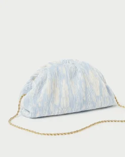Loeffler Randall Bailey Natural/Crystal Dome Clutch