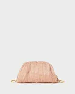 Loeffler Randall Bailey Natural/Crystal Dome Clutch