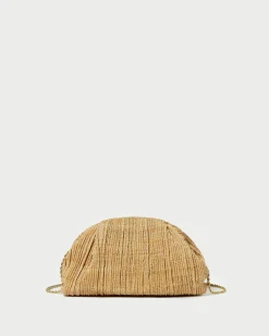 Loeffler Randall Bailey White Pleated Dome Clutch