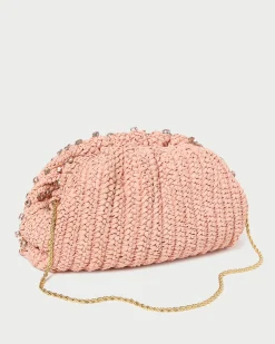 Loeffler Randall Bailey White Pleated Dome Clutch