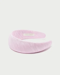 Loeffler Randall Bellamy Blue Satin Puffy Headband