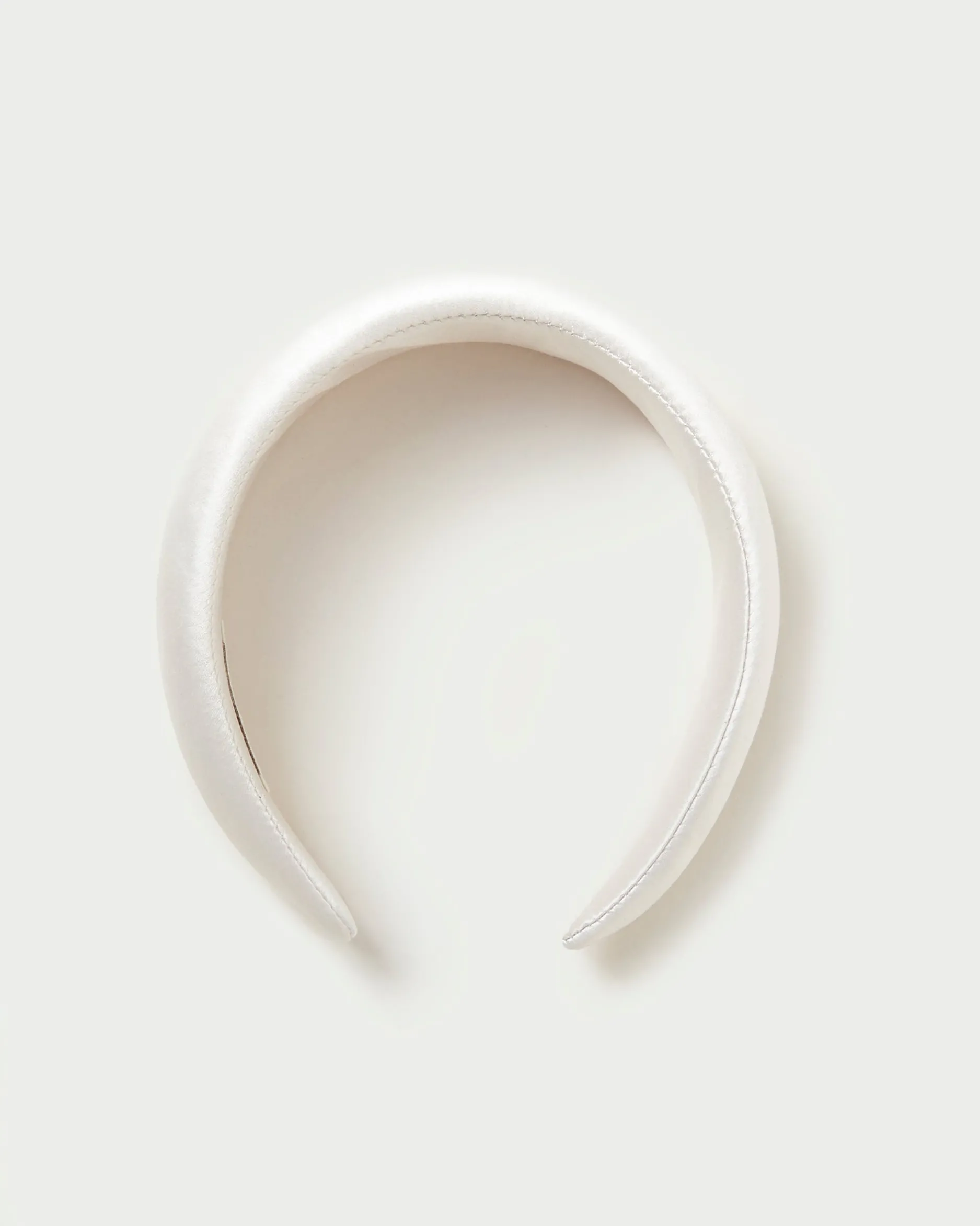 Loeffler Randall Bellamy Blue Satin Puffy Headband
