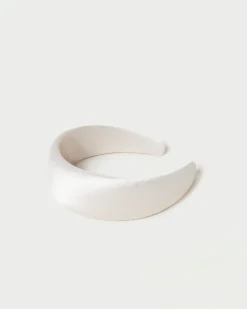 Loeffler Randall Bellamy Blue Satin Puffy Headband