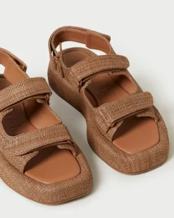 Loeffler Randall Blaise Raffia Platform Sandal