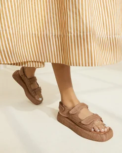 Loeffler Randall Blaise Raffia Platform Sandal