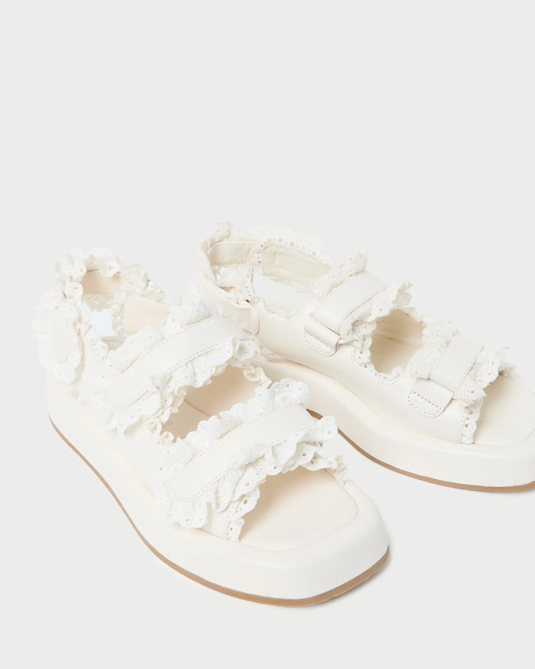 Loeffler Randall Blaise Leather Platform Sandal