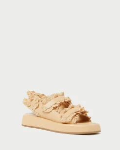 Loeffler Randall Blaise Raffia Platform Sandal