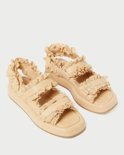 Loeffler Randall Blaise Raffia Platform Sandal