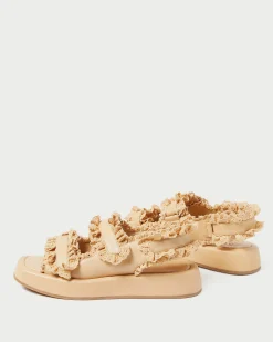 Loeffler Randall Blaise Raffia Platform Sandal