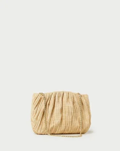 Loeffler Randall Brit Lamé Pleated Clutch