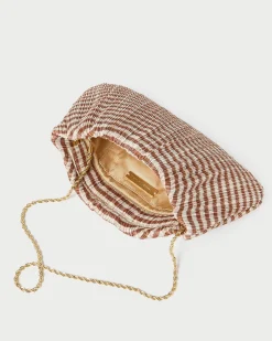 Loeffler Randall Brit Lamé Pleated Clutch