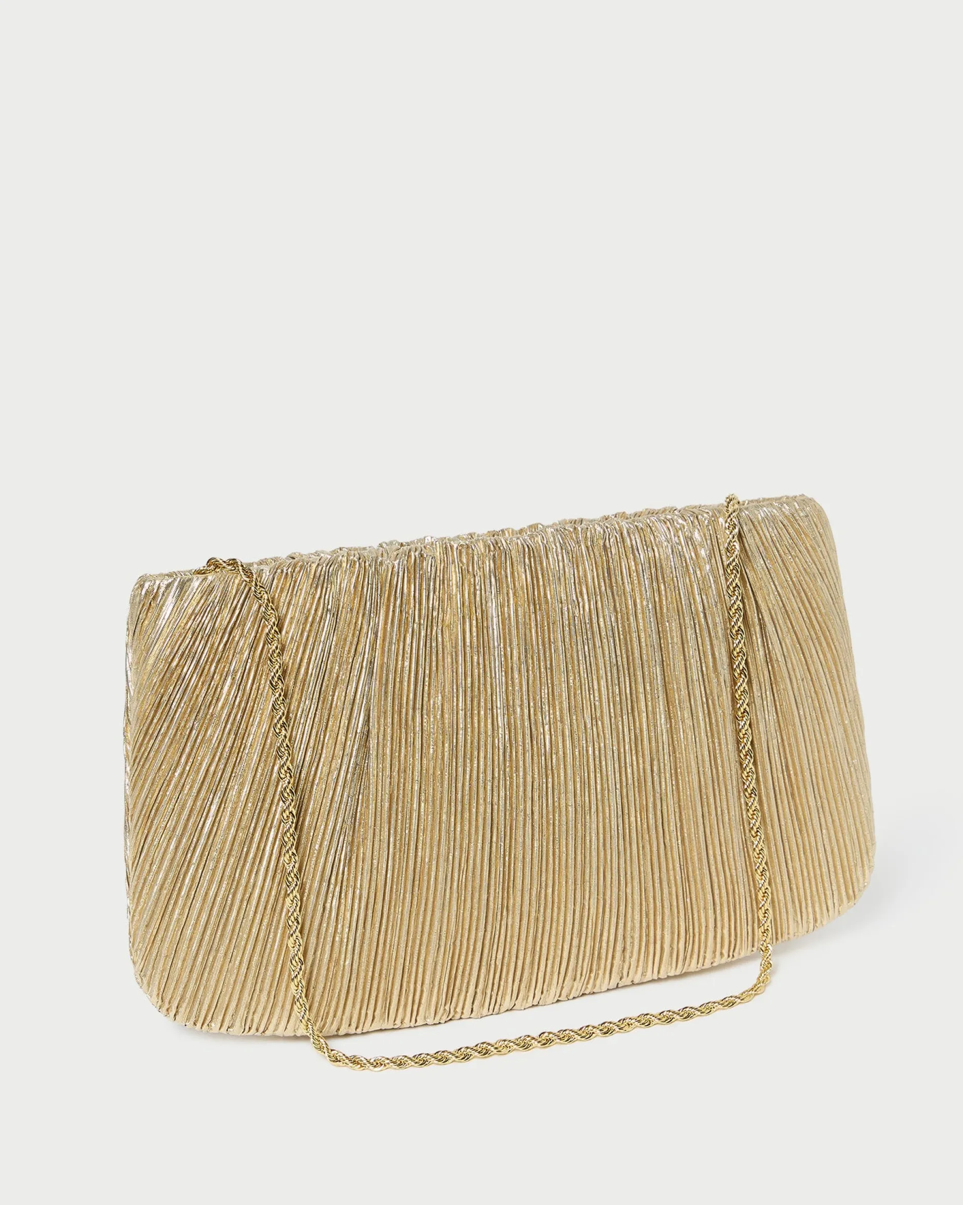 Loeffler Randall Brit Flat Pleated Clutch
