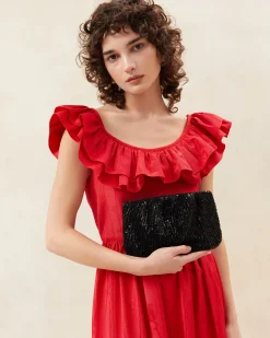Loeffler Randall Brit Flat Pleated Clutch