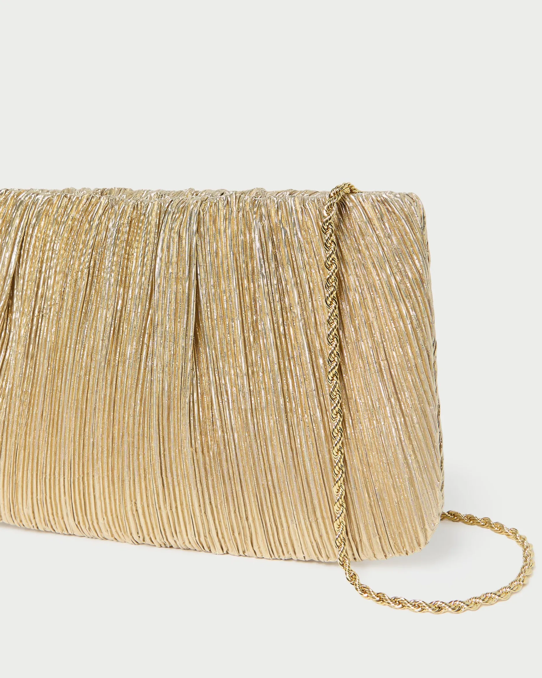 Loeffler Randall Brit Flat Pleated Clutch