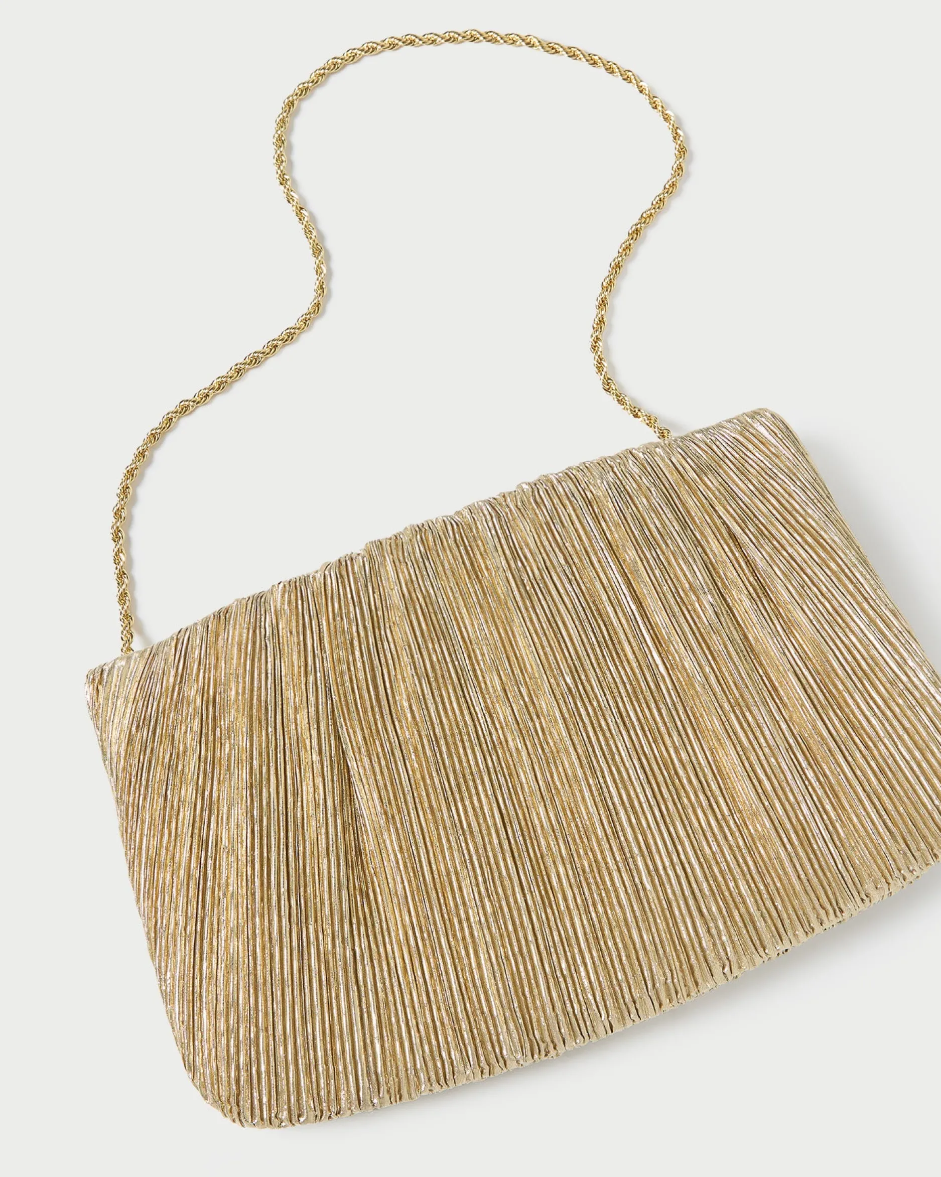 Loeffler Randall Brit Flat Pleated Clutch