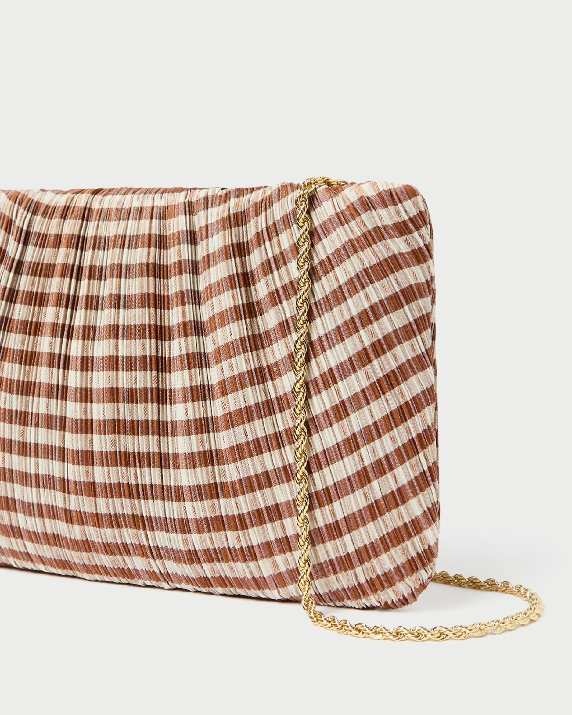 Loeffler Randall Brit Flat Pleated Clutch