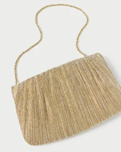 Loeffler Randall Brit Flat Pleated Clutch