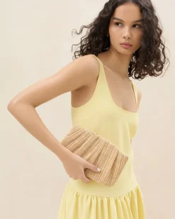 Loeffler Randall Brit Flat Pleated Clutch