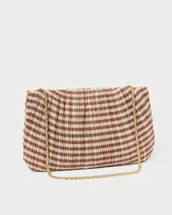 Loeffler Randall Brit White Lace Flat Clutch