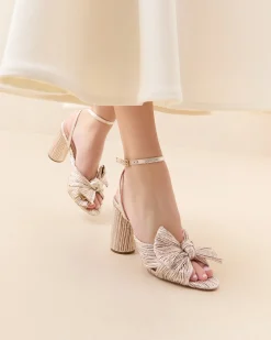 Loeffler Randall Camellia Pleated Bow Heel