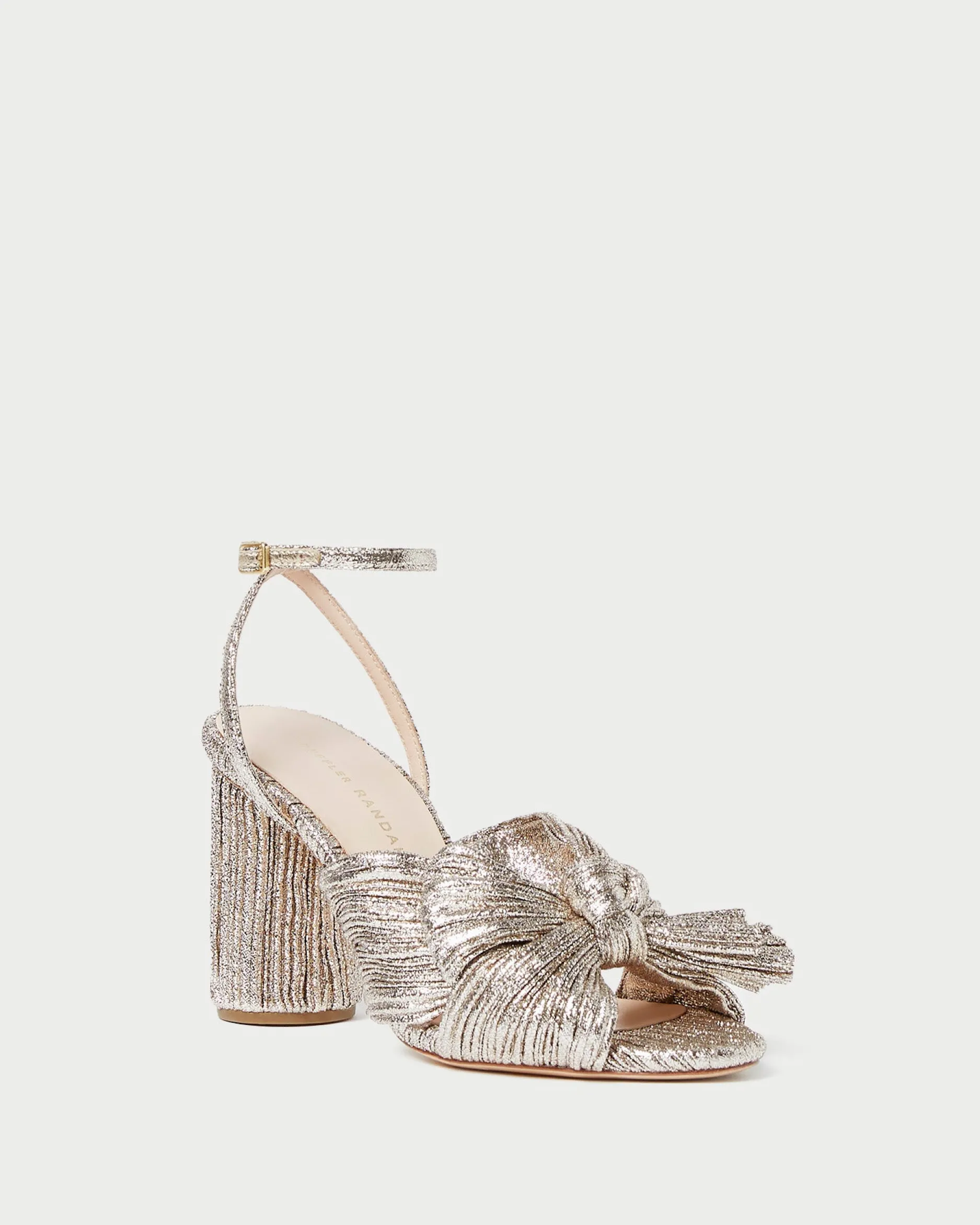 Loeffler Randall Camellia Blue Floral Bow Heel