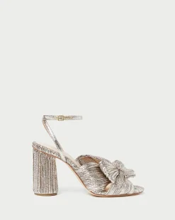 Loeffler Randall Camellia Blue Floral Bow Heel