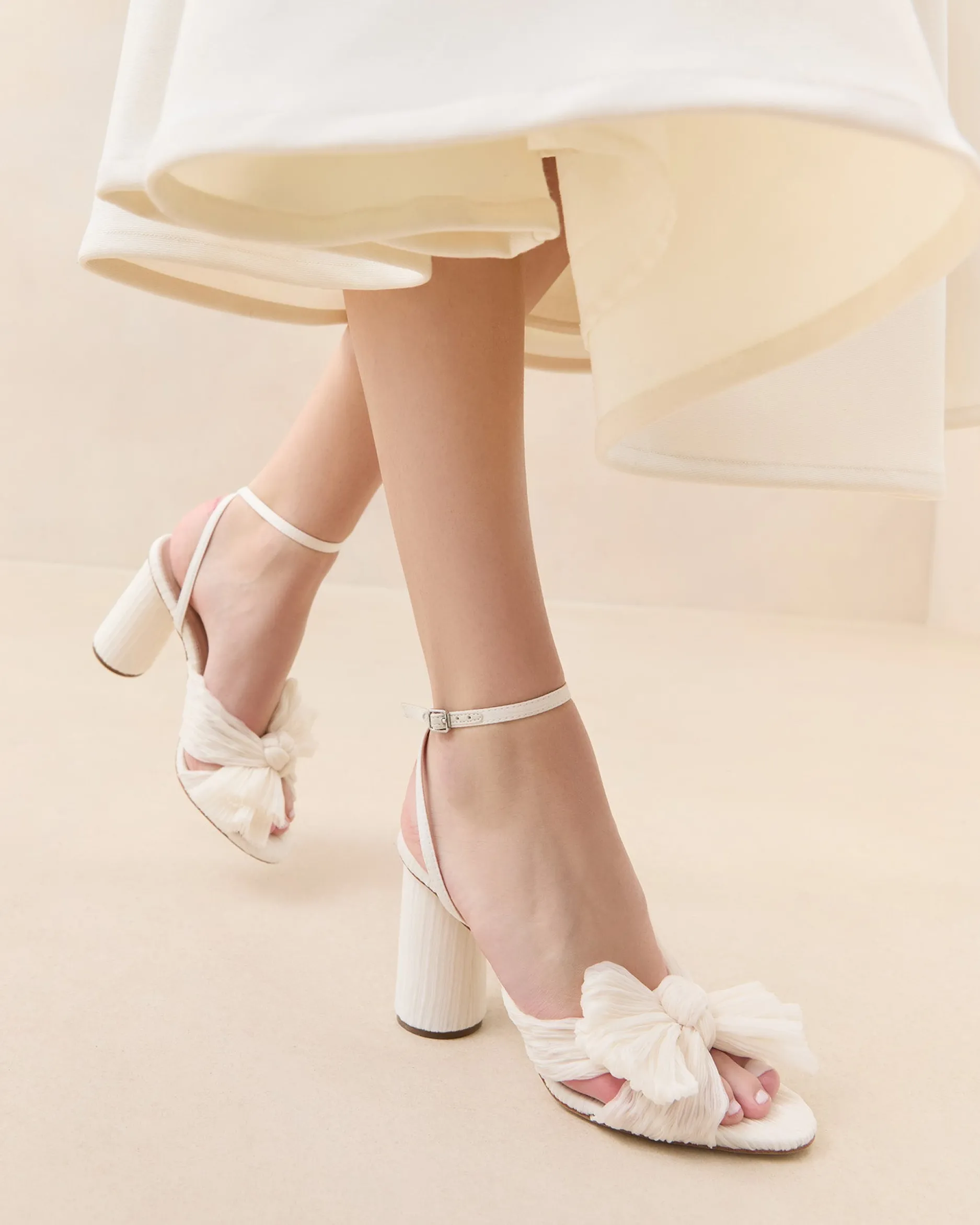 Loeffler Randall Camellia Blue Floral Bow Heel