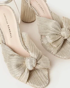 Loeffler Randall Camellia Blue Floral Bow Heel