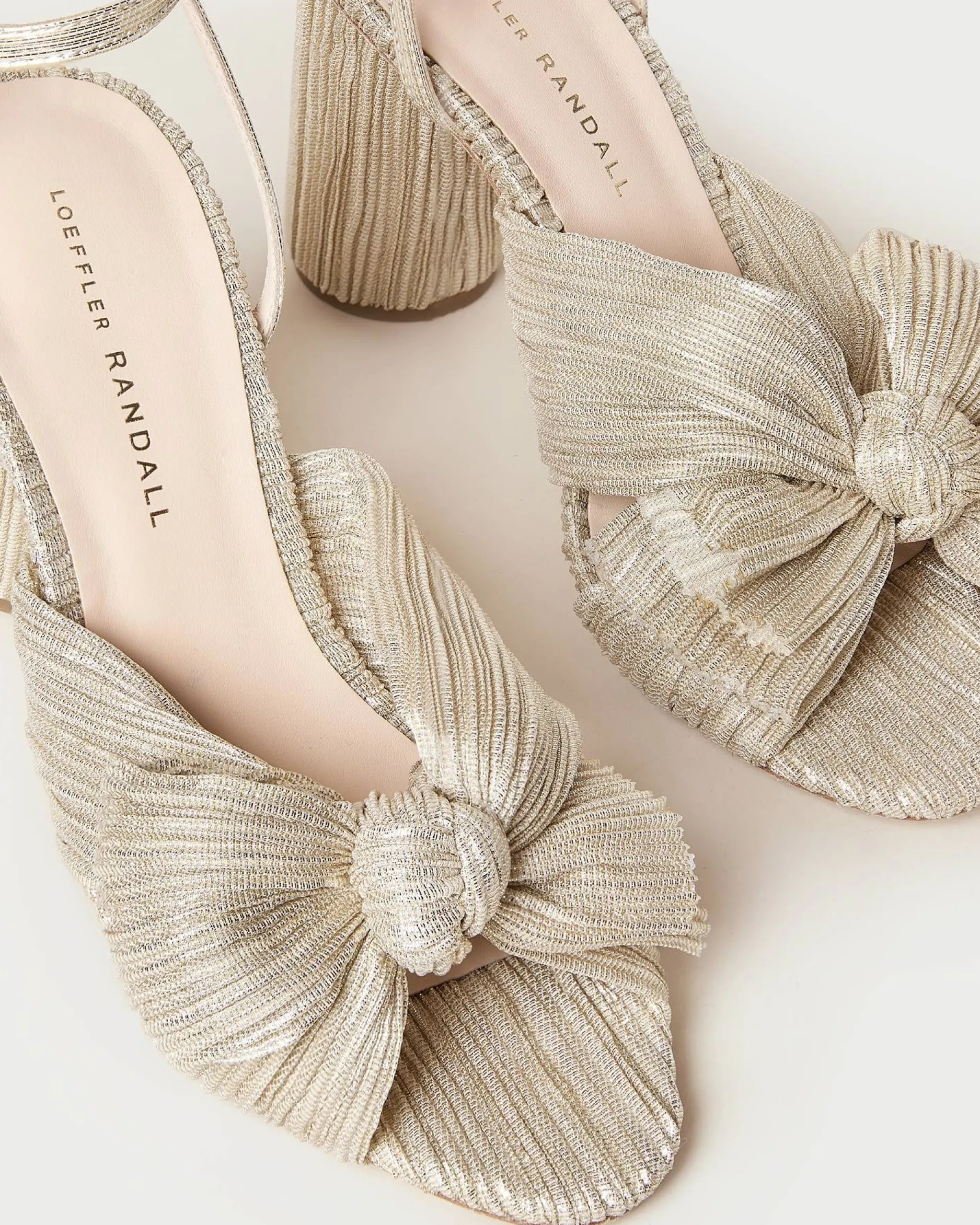 Loeffler Randall Camellia Blue Floral Bow Heel