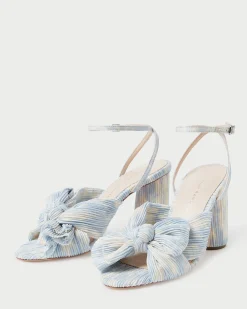 Loeffler Randall Camellia Blue Floral Bow Heel