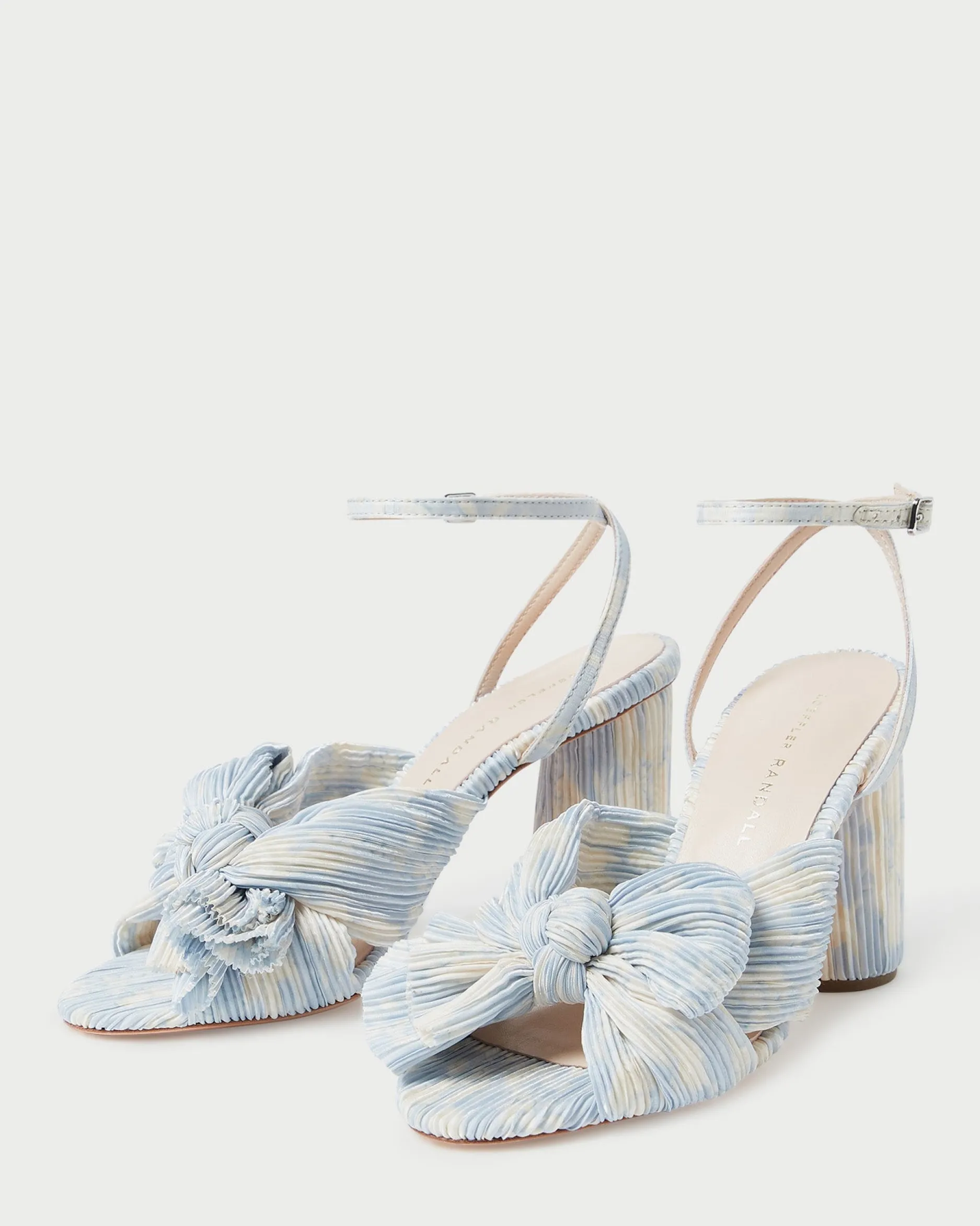 Loeffler Randall Camellia Blue Floral Bow Heel